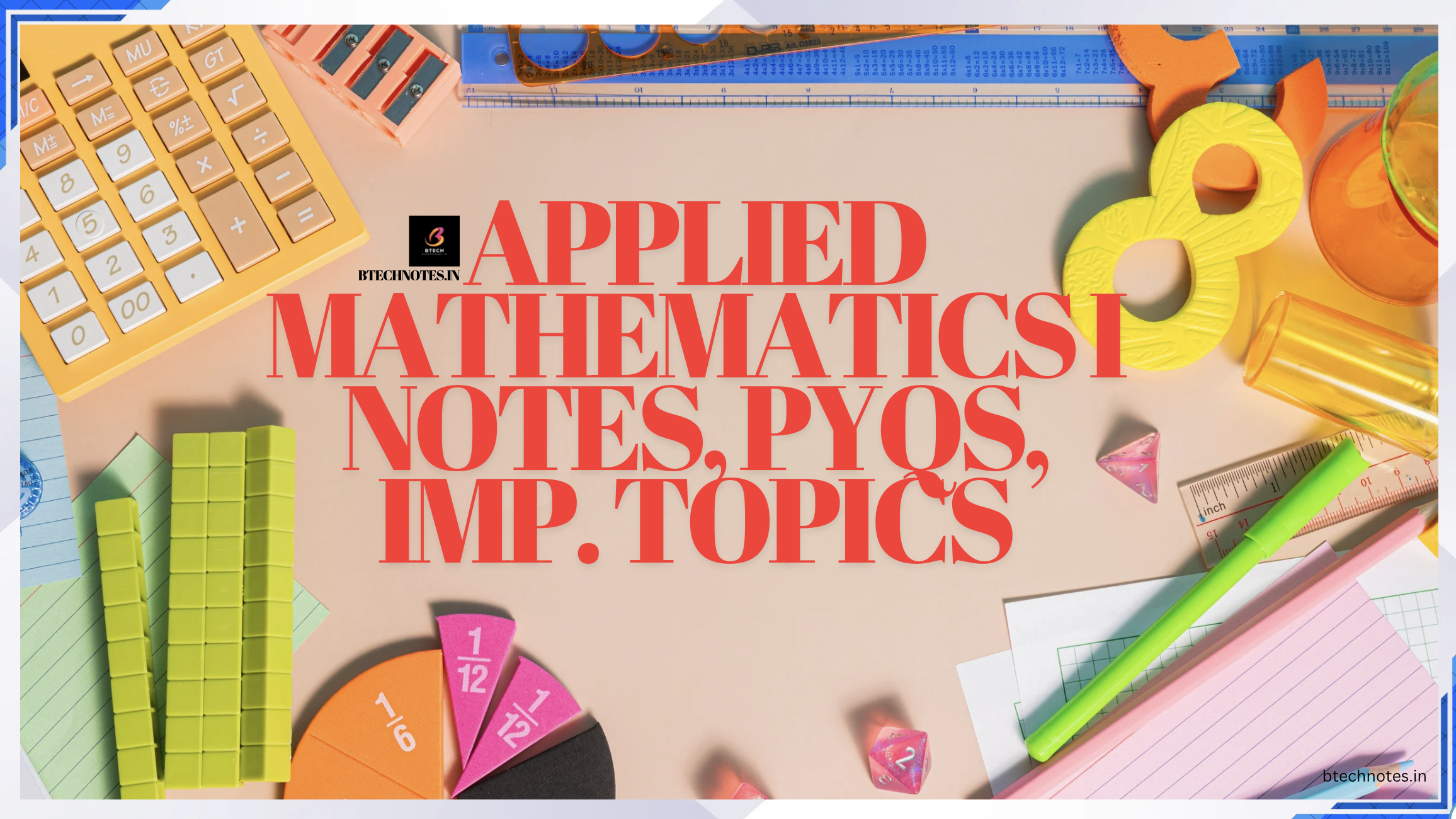 btech applied mathematics notes